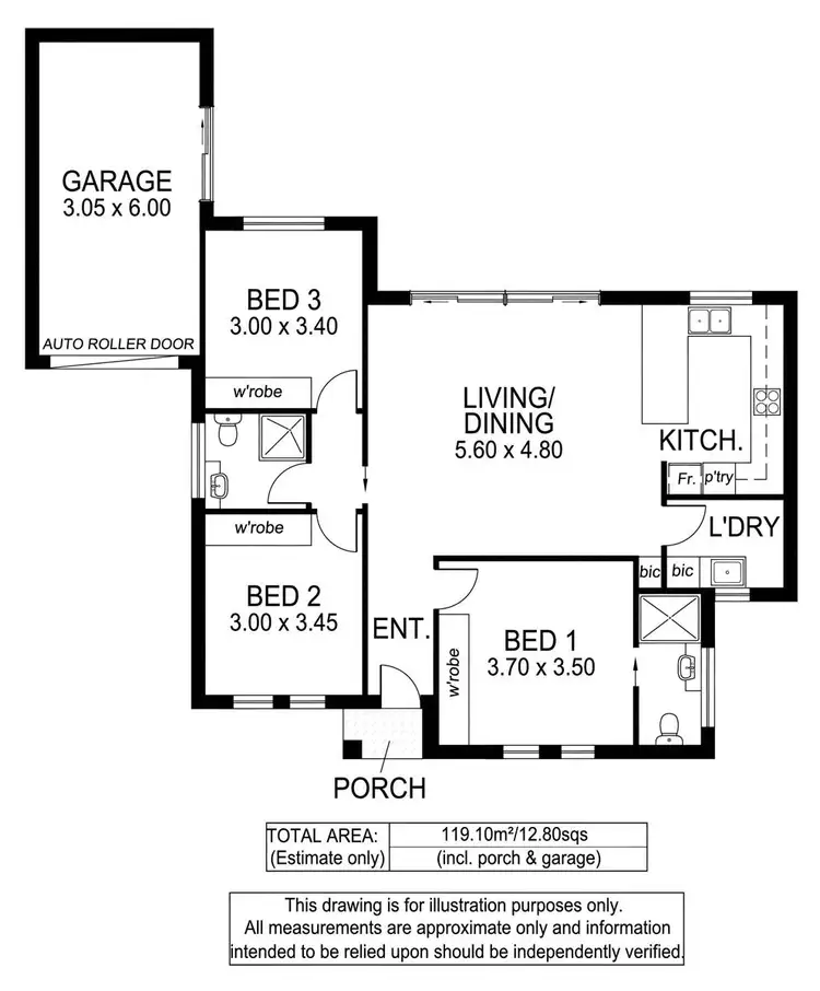 Floorplan of Homely house listing, 55b De Laine Avenue, Edwardstown SA 5039