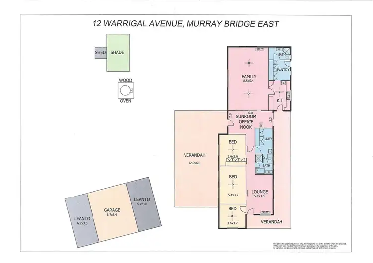 Floorplan of Homely house listing, 12-14 Warrigal Avenue, Murray Bridge SA 5253