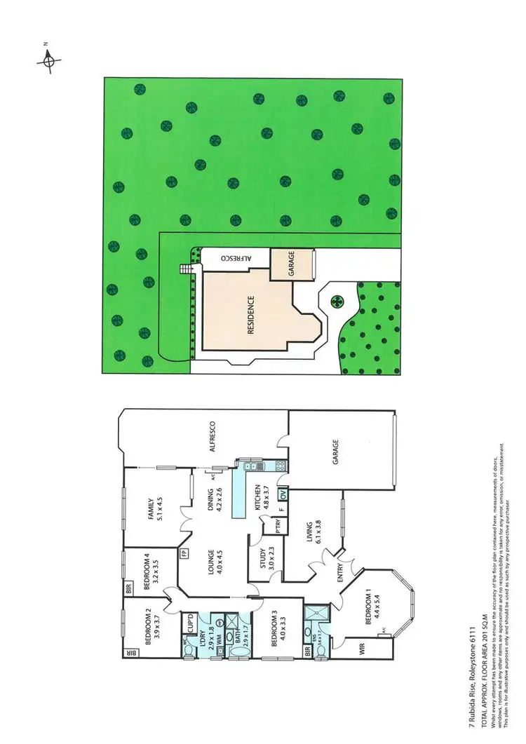 Floorplan of Homely house listing, 7 Rubida Rise, Roleystone WA 6111