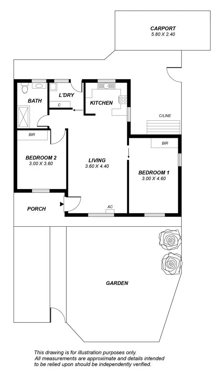 Floorplan of Homely unit listing, 1/25 Bevington Road, Glenunga SA 5064