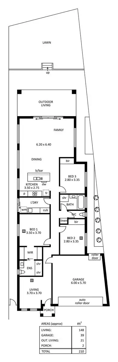 Floorplan of Homely house listing, 25 Fairview Terrace, Clearview SA 5085