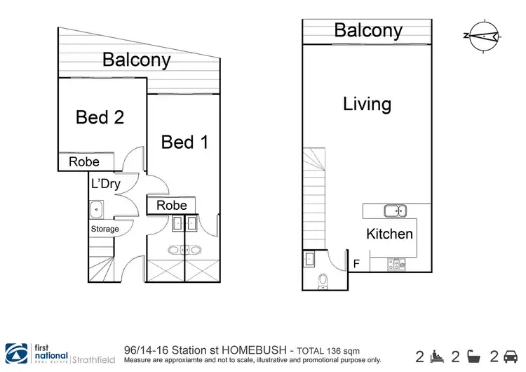 Floorplan of Homely apartment listing, 96/14-16 Station Street, Homebush NSW 2140