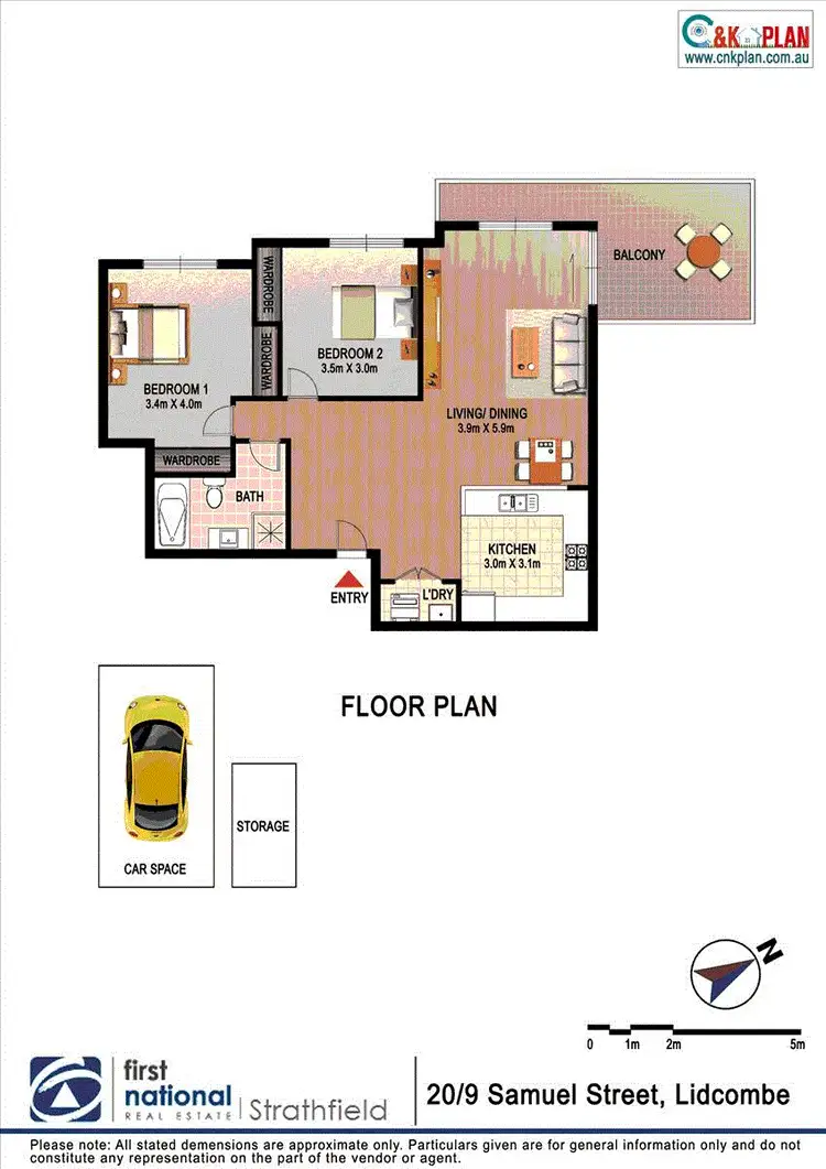 Floorplan of Homely apartment listing, 20/9-11 Samuel Street, Lidcombe NSW 2141