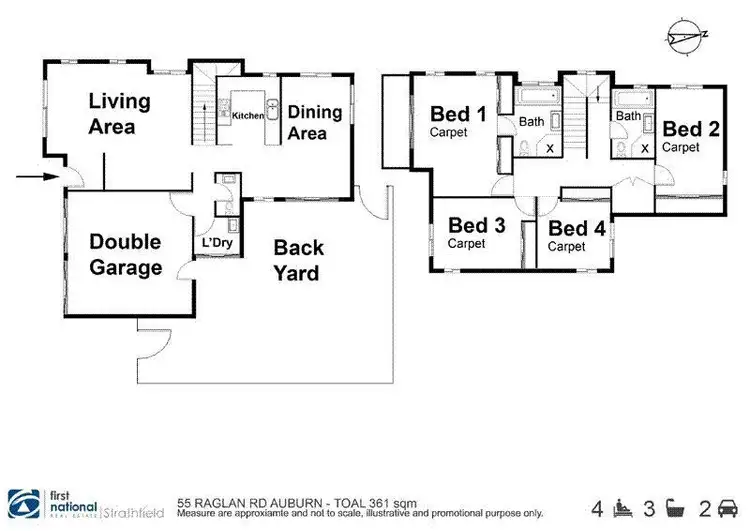 Floorplan of Homely house listing, 55 Raglan Road, Auburn NSW 2144
