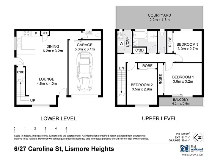 Floorplan of Homely unit listing, 6/27 Carolina Street, Lismore Heights NSW 2480