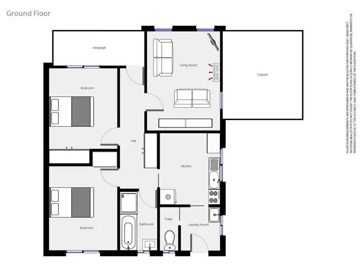 Floorplan of Homely apartment listing, 5/64 Finch Street, Beechworth VIC 3747