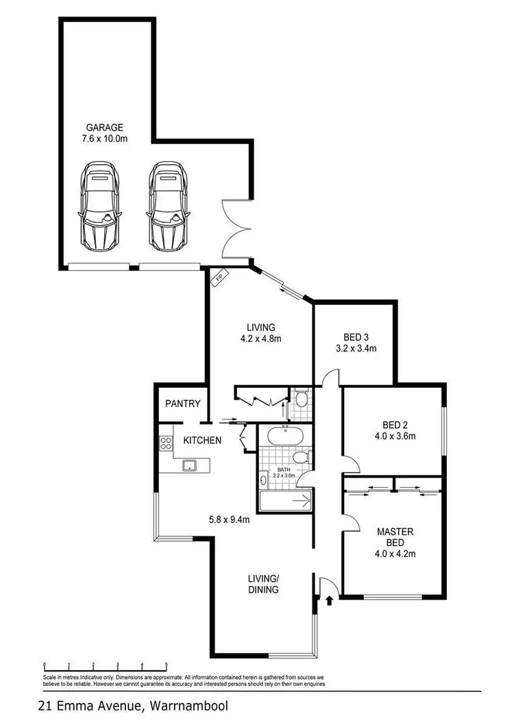 Floorplan of Homely house listing, 21 Emma Avenue, Warrnambool VIC 3280