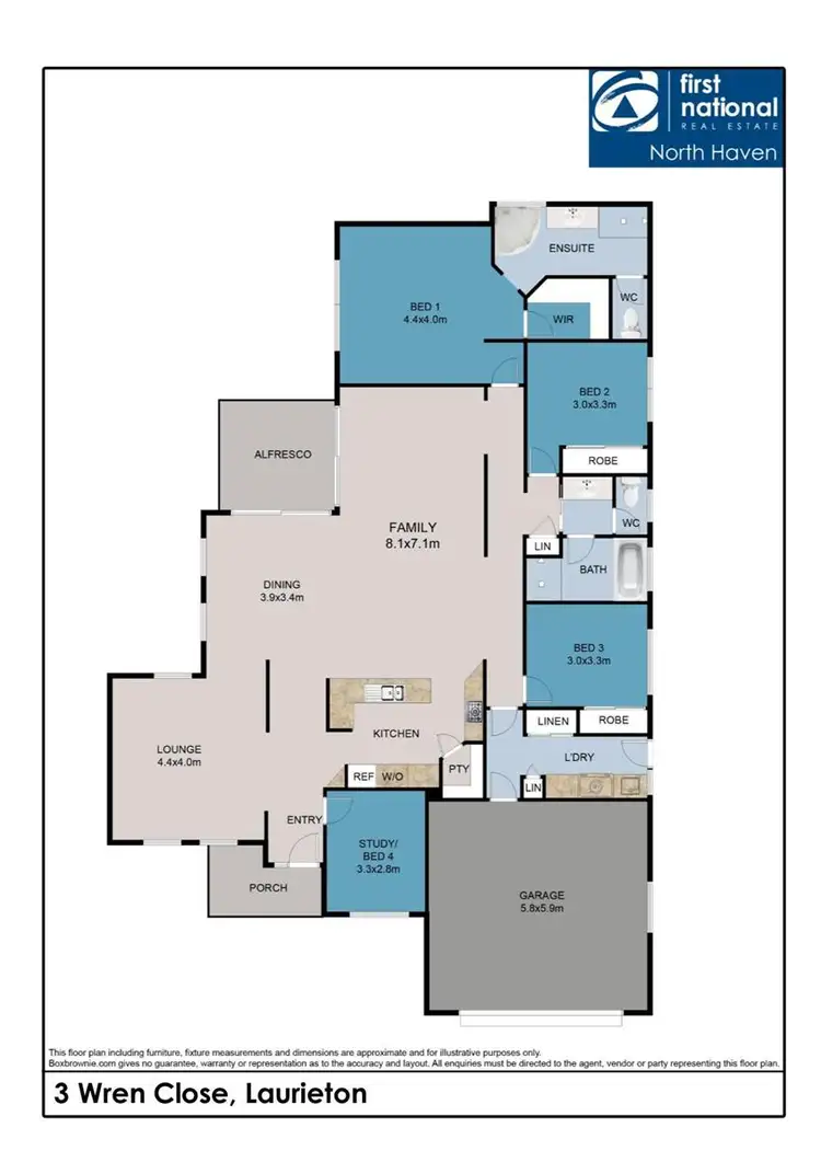 Floorplan of Homely house listing, 3 Wren Close, Laurieton NSW 2443