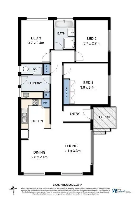 Floorplan of Homely house listing, 23 Altair Avenue, Lara VIC 3212