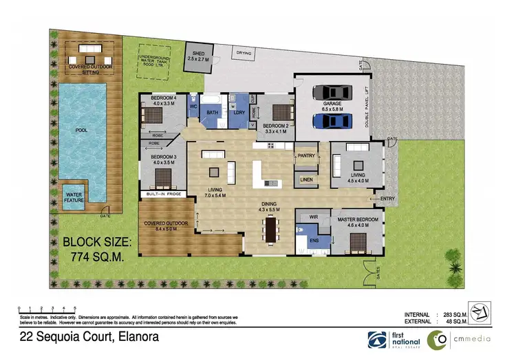 Floorplan of Homely house listing, 22 Sequoia Close, Elanora QLD 4221