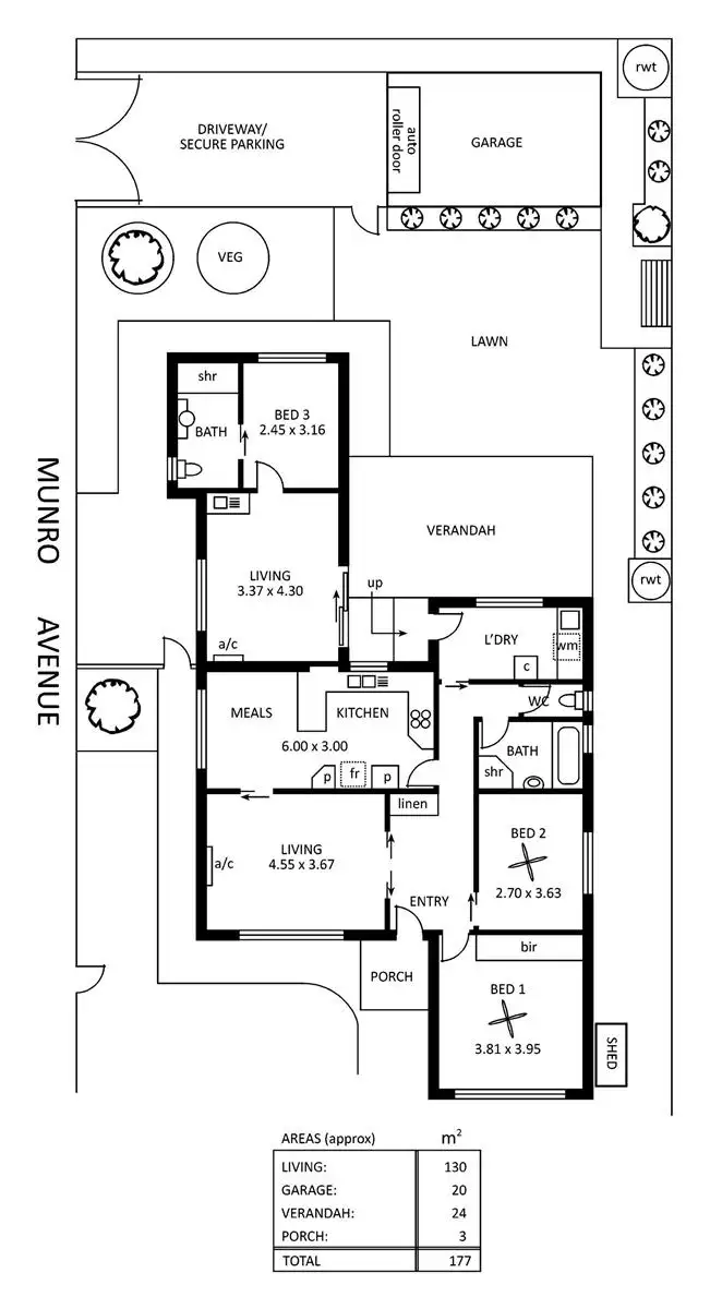 Floorplan of Homely house listing, 8a Lauder Avenue, Sefton Park SA 5083
