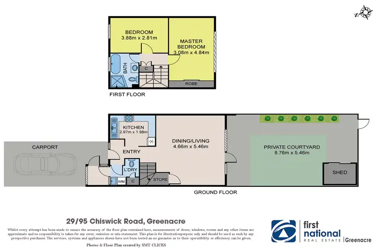 Floorplan of Homely townhouse listing, 29/95 Chiswick Road, Greenacre NSW 2190