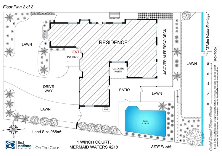 Floorplan of Homely house listing, 1 Winch Court, Mermaid Waters QLD 4218