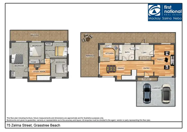 Floorplan of Homely house listing, 75 Zelma Street, Grasstree Beach QLD 4740