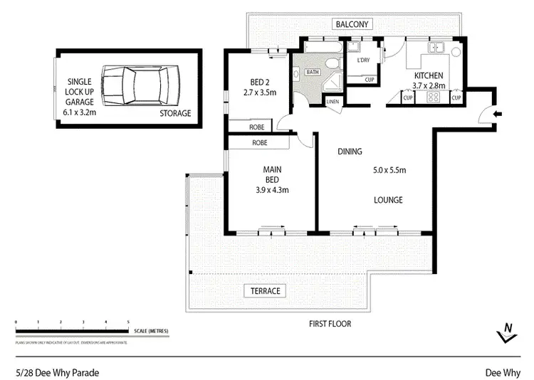 Floorplan of Homely unit listing, 5/28 Dee Why Parade, Dee Why NSW 2099