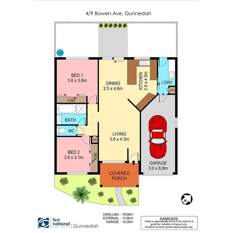 Floorplan of Homely unit listing, 4/9 Bowen Avenue, Gunnedah NSW 2380