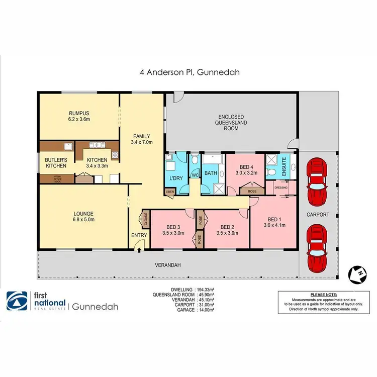 Floorplan of Homely house listing, 4 Anderson Place, Gunnedah NSW 2380