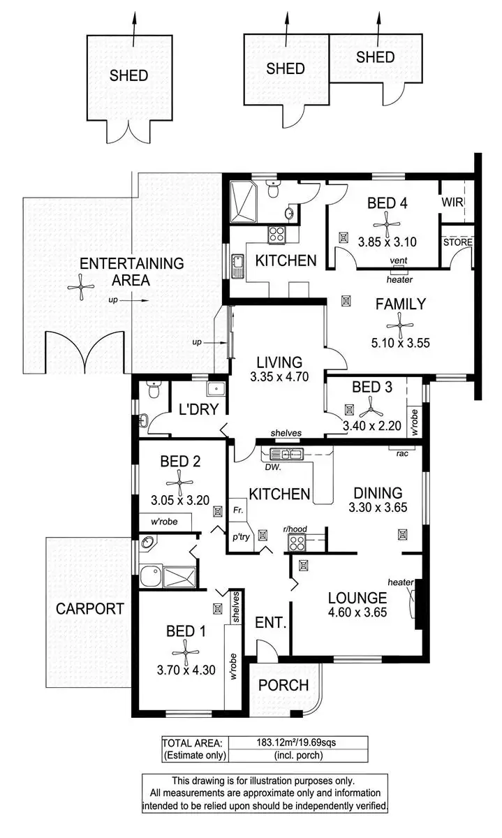 Floorplan of Homely house listing, 38 Haig Street, Netherby SA 5062