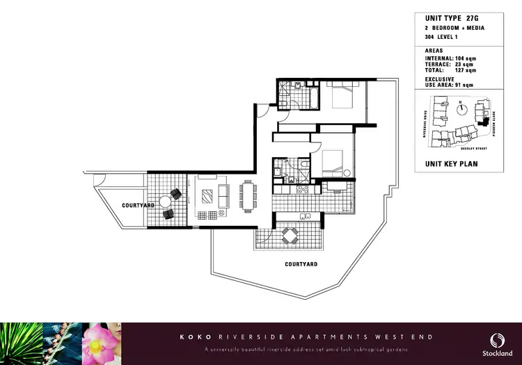 Floorplan of Homely apartment listing, 304/10 Pidgeon Close, West End QLD 4101