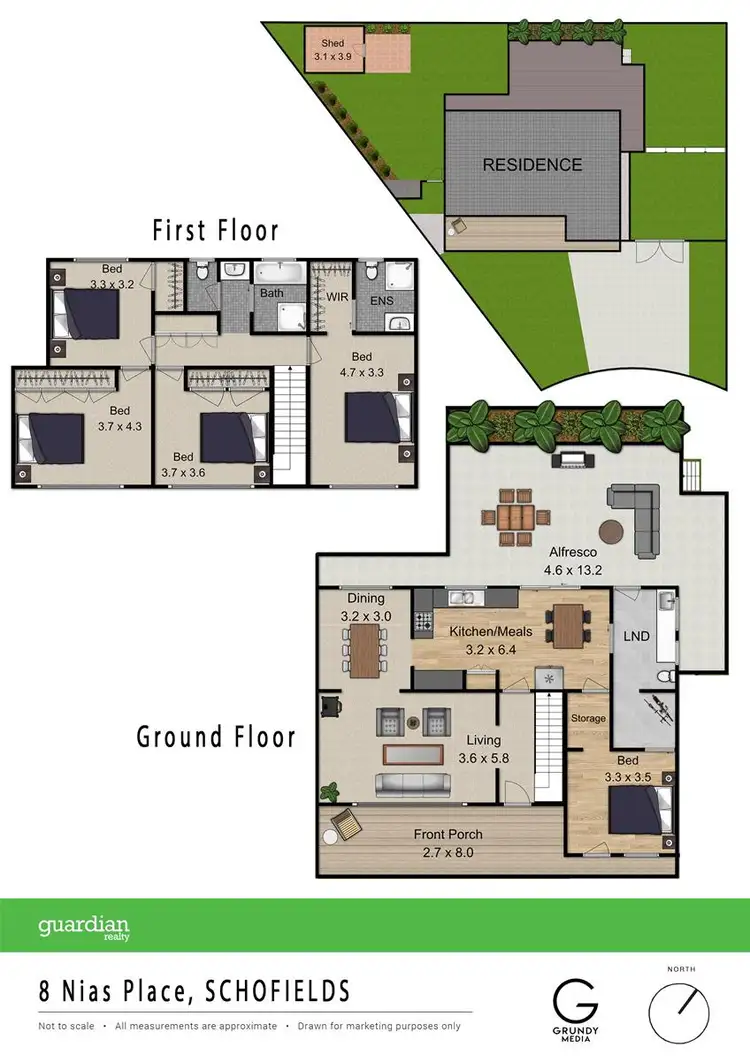 Floorplan of Homely house listing, 8 Nias Place, Schofields NSW 2762