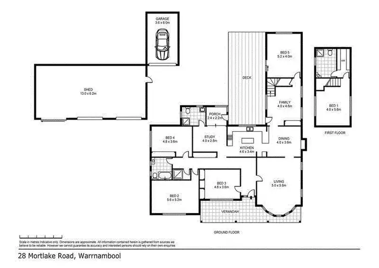Floorplan of Homely house listing, 28 Mortlake Road, Warrnambool VIC 3280