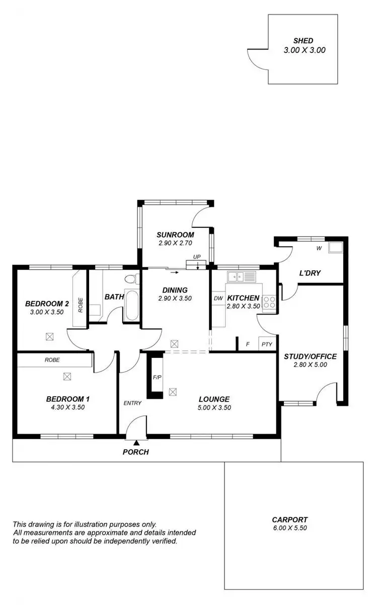 Floorplan of Homely house listing, 72 Upper Sturt Road, Glenalta SA 5052
