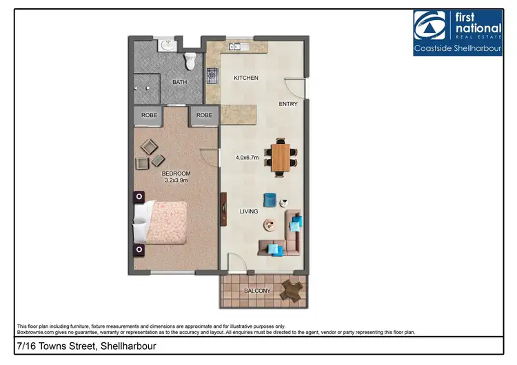 Floorplan of Homely unit listing, 7/16 Towns Street, Shellharbour NSW 2529