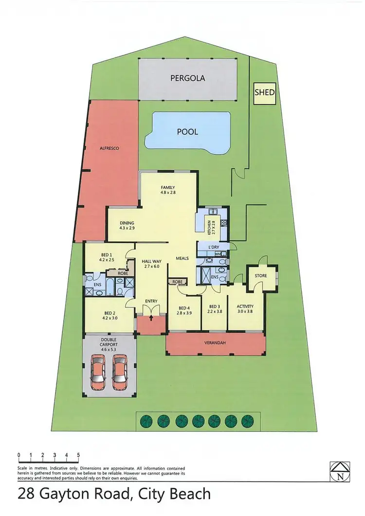 Floorplan of Homely house listing, 28 Gayton Road, City Beach WA 6015