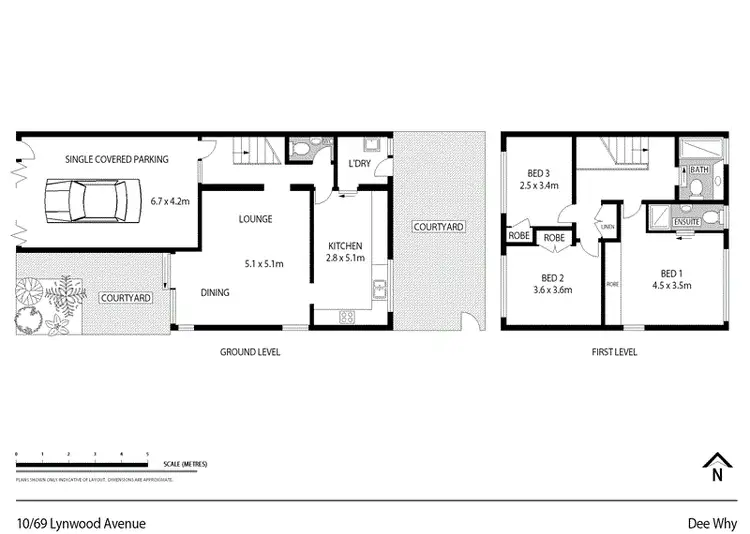 Floorplan of Homely townhouse listing, 10/69 Lynwood Avenue, Dee Why NSW 2099