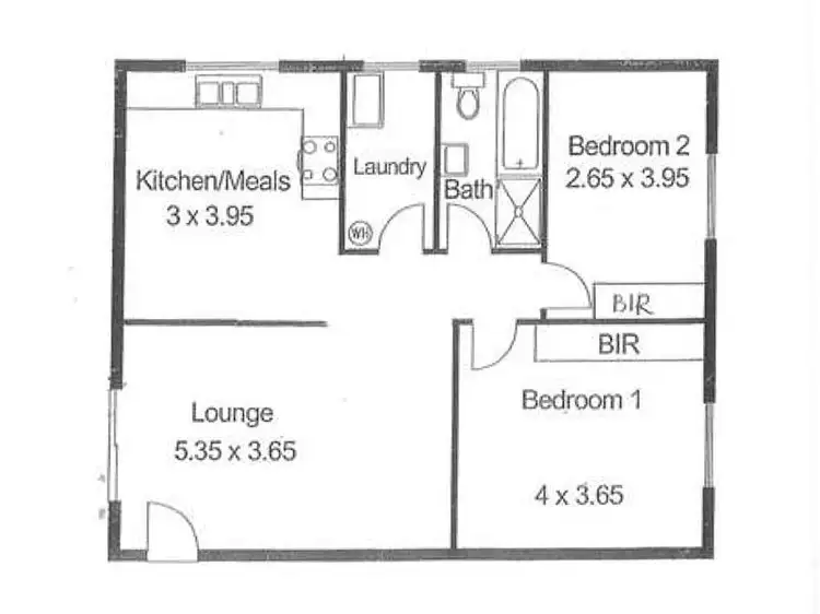Floorplan of Homely unit listing, 1/6 Albert Street, Payneham SA 5070