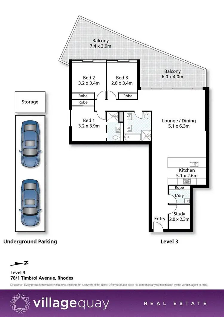 Floorplan of Homely apartment listing, 78/1 Timbrol Avenue, Rhodes NSW 2138