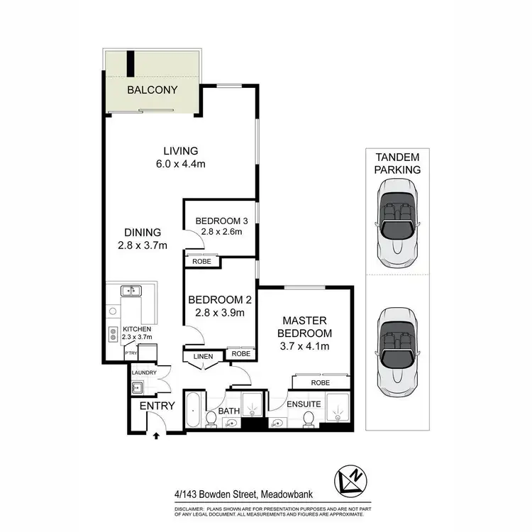 Floorplan of Homely apartment listing, Unit 4/143 Bowden Street, Meadowbank NSW 2114