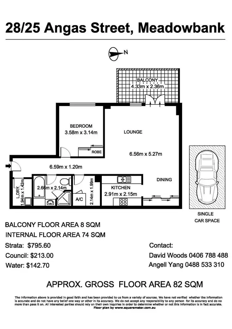 Floorplan of Homely unit listing, 28/25 Angas Street, Meadowbank NSW 2114