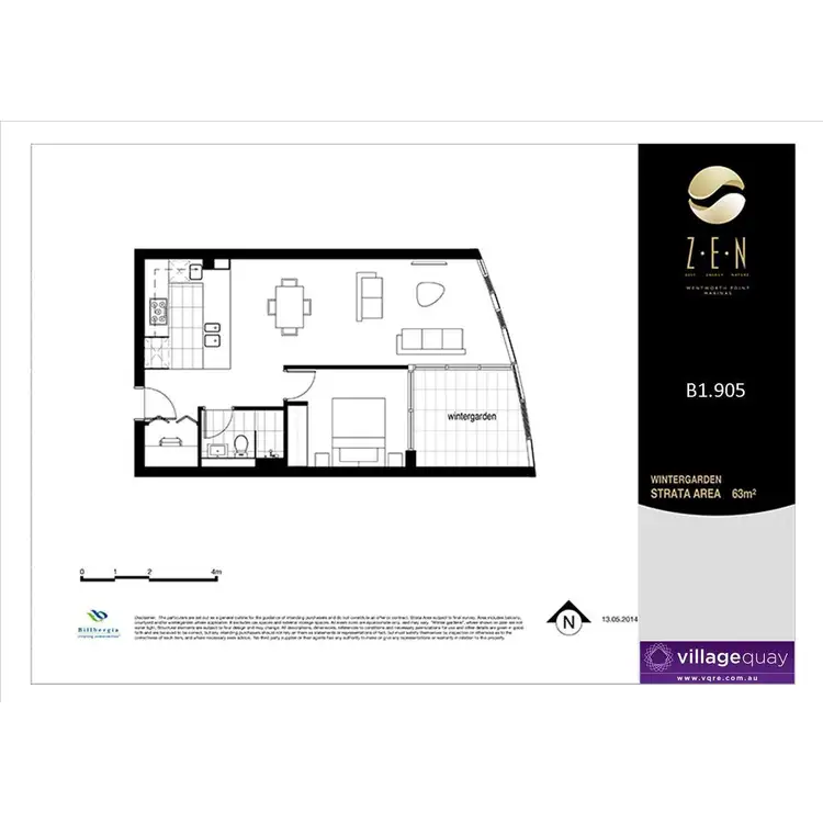 Floorplan of Homely apartment listing, B1/2 Waterways Street, Wentworth Point NSW 2127