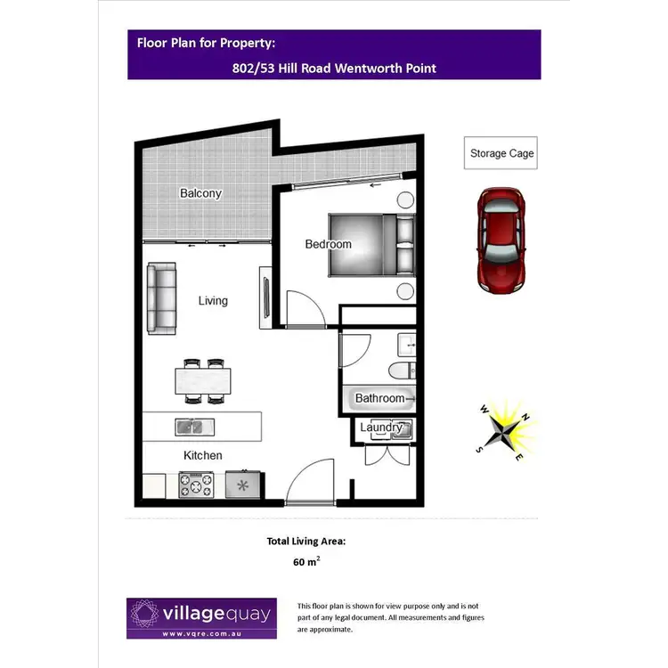 Floorplan of Homely apartment listing, 802/53 Hill Road, Wentworth Point NSW 2127