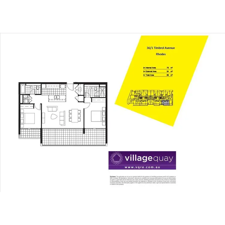 Floorplan of Homely apartment listing, 36/1 Timbrol Avenue, Rhodes NSW 2138