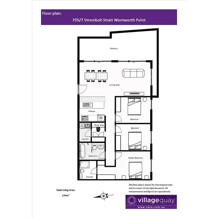 Floorplan of Homely apartment listing, 705/7 Stromboli Strait, Wentworth Point NSW 2127