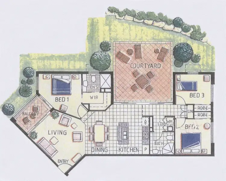 Floorplan of Homely apartment listing, 10/279 Moggill Road, Indooroopilly QLD 4068