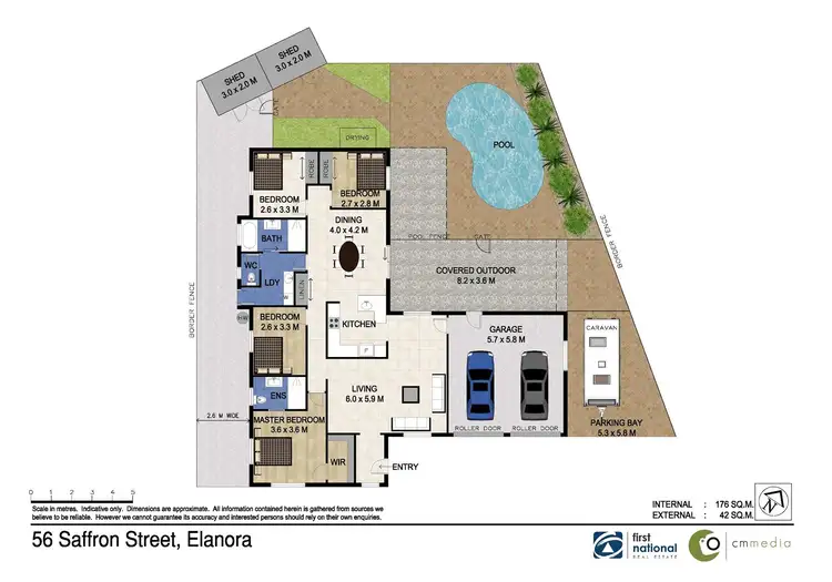 Floorplan of Homely house listing, 56 Saffron Street, Elanora QLD 4221