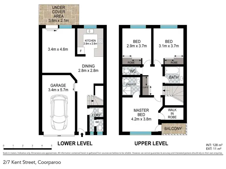 Floorplan of Homely townhouse listing, 2/7 Kent Street, Coorparoo QLD 4151