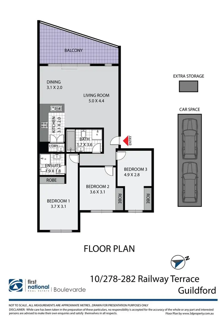 Floorplan of Homely apartment listing, 10/278-282 Railway Terrace, Guildford NSW 2161