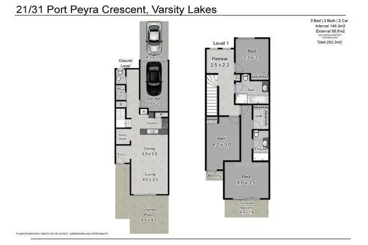 Floorplan of Homely apartment listing, 21/31 Port Peyra Crescent, Varsity Lakes QLD 4227