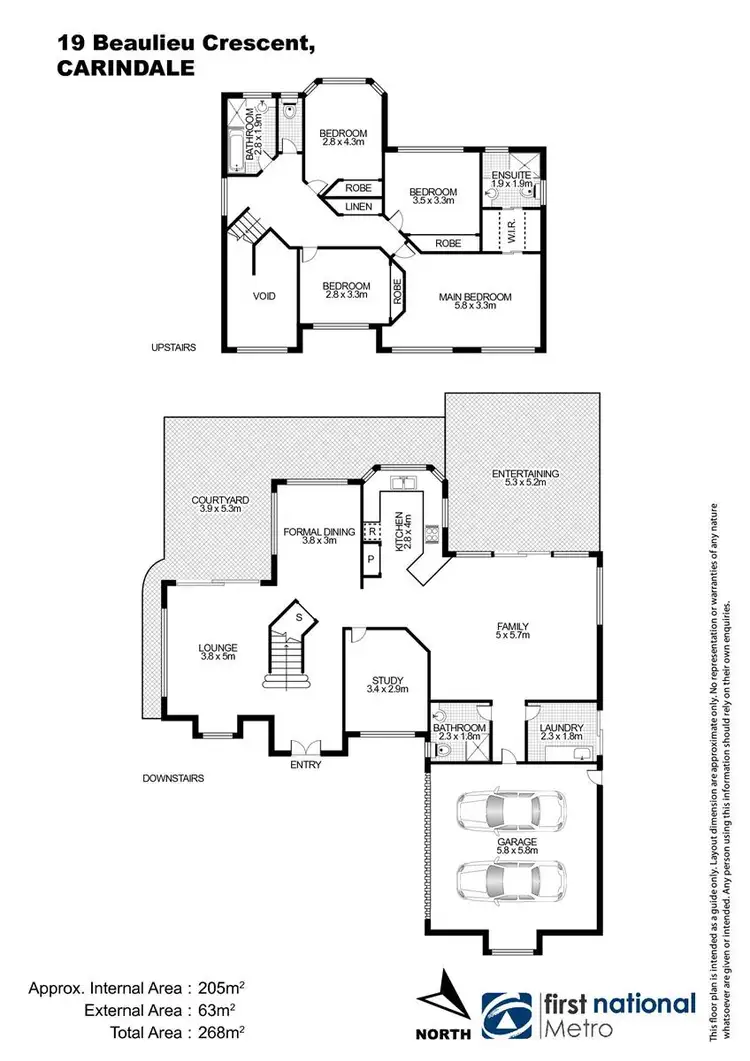 Floorplan of Homely house listing, 19 Beaulieu Crescent, Carindale QLD 4152