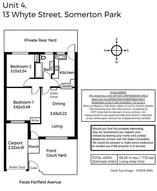 Floorplan of Homely apartment listing, 4/13 Whyte Street, Somerton Park SA 5044