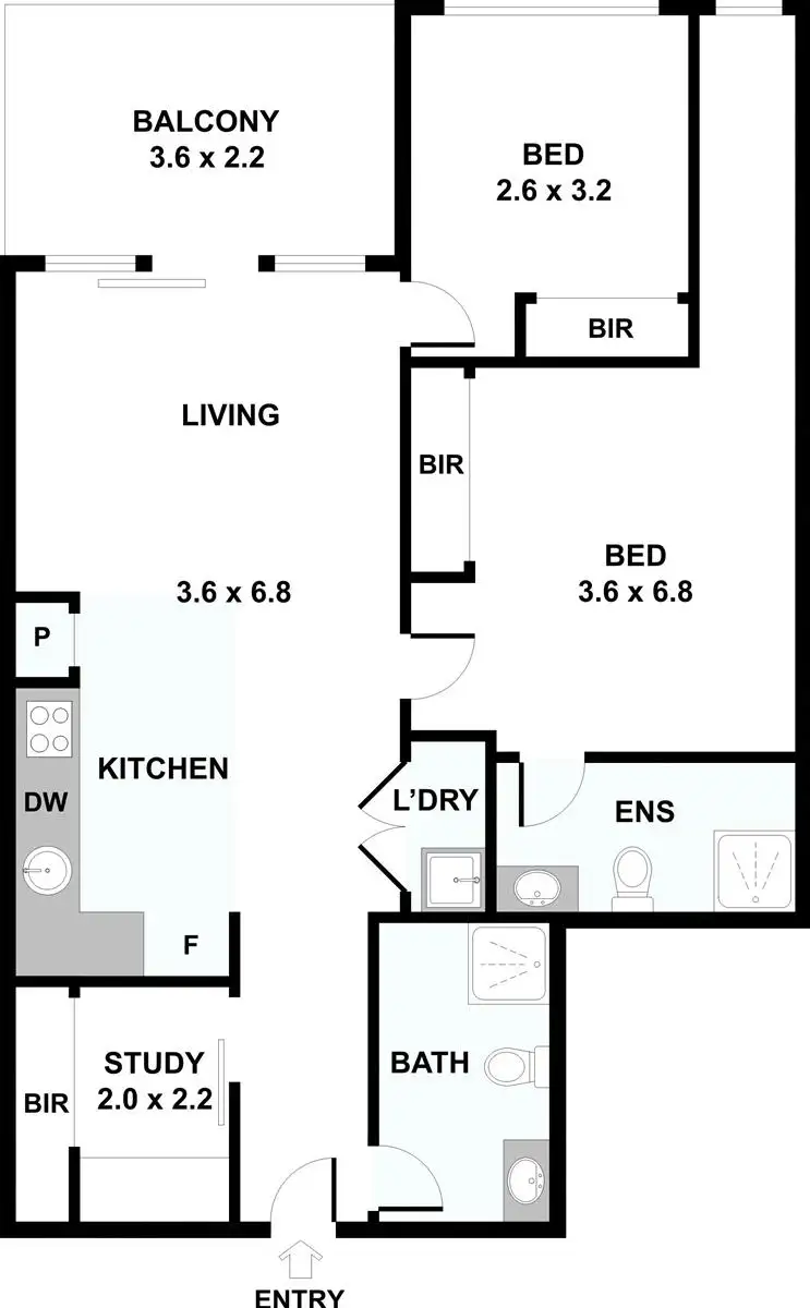 Floorplan of Homely apartment listing, 707/331-333 Ascot Vale, Moonee Ponds VIC 3039