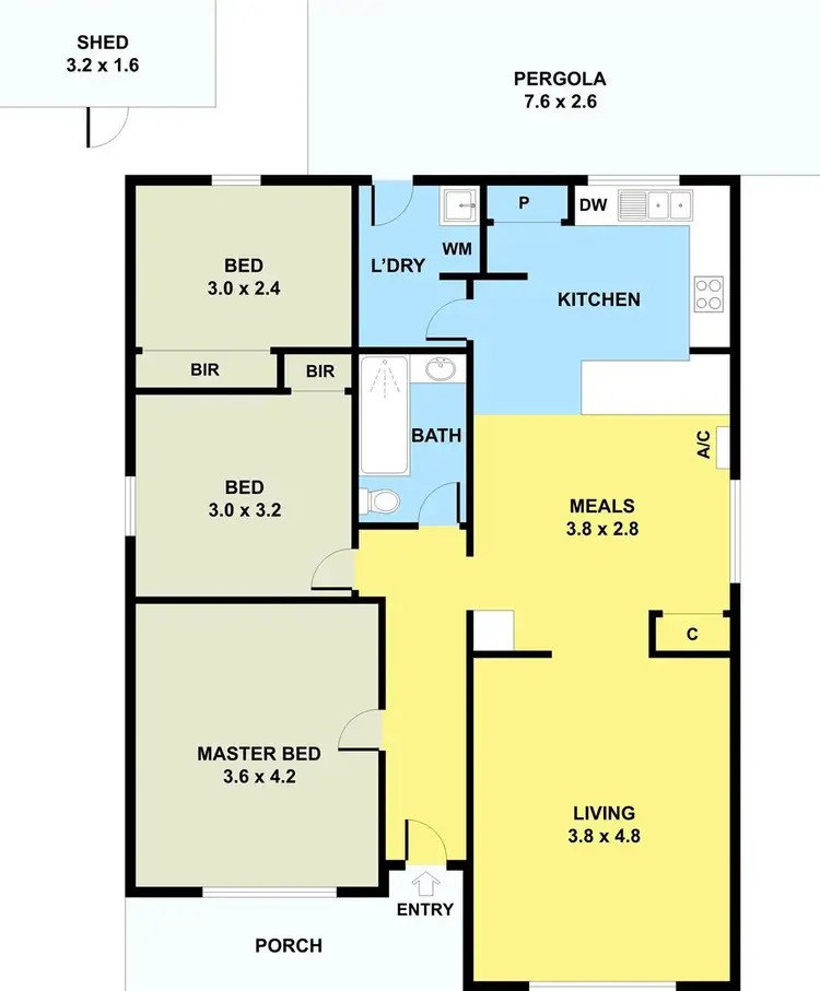 Floorplan of Homely house listing, 22 Christie Street, Deer Park VIC 3023