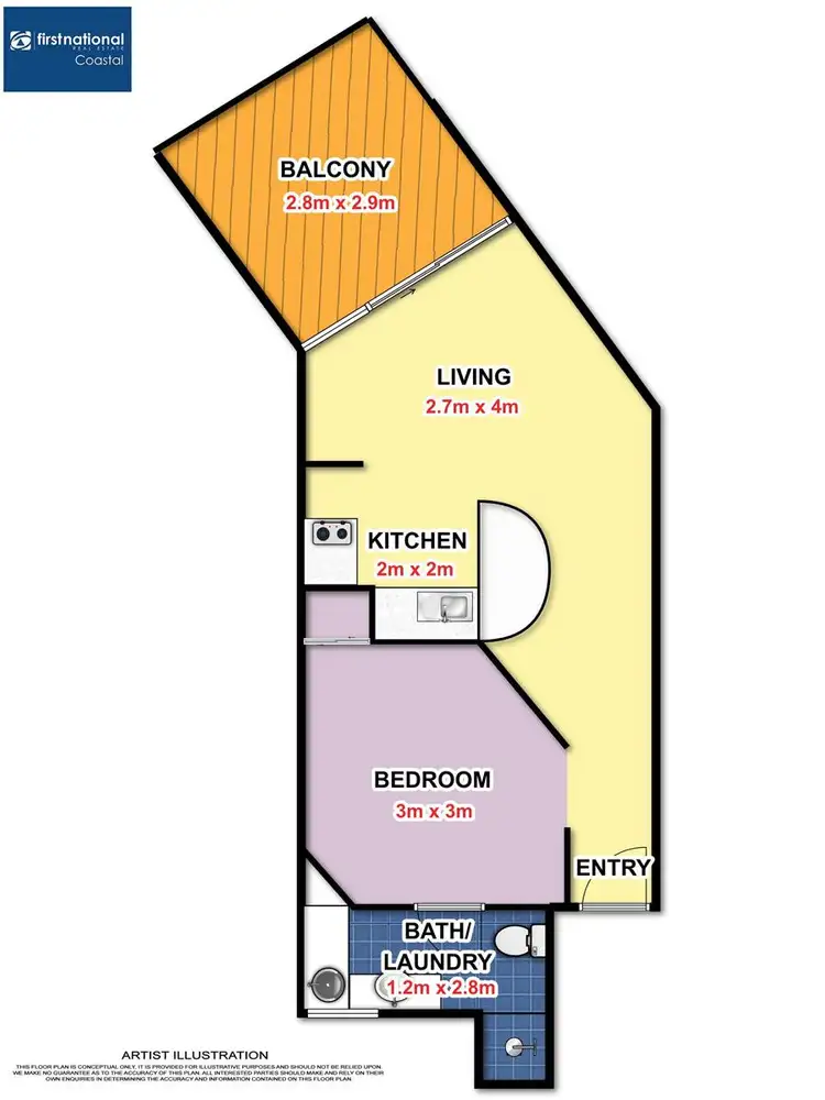 Floorplan of Homely unit listing, 420/87 First Avenue, Mooloolaba QLD 4557