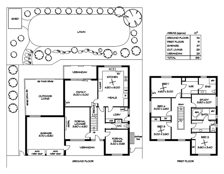 Floorplan of Homely house listing, 37 Riverside Grove, Dernancourt SA 5075