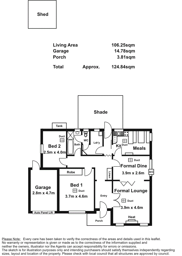 Floorplan of Homely house listing, 21 Seaview Street, Fullarton SA 5063