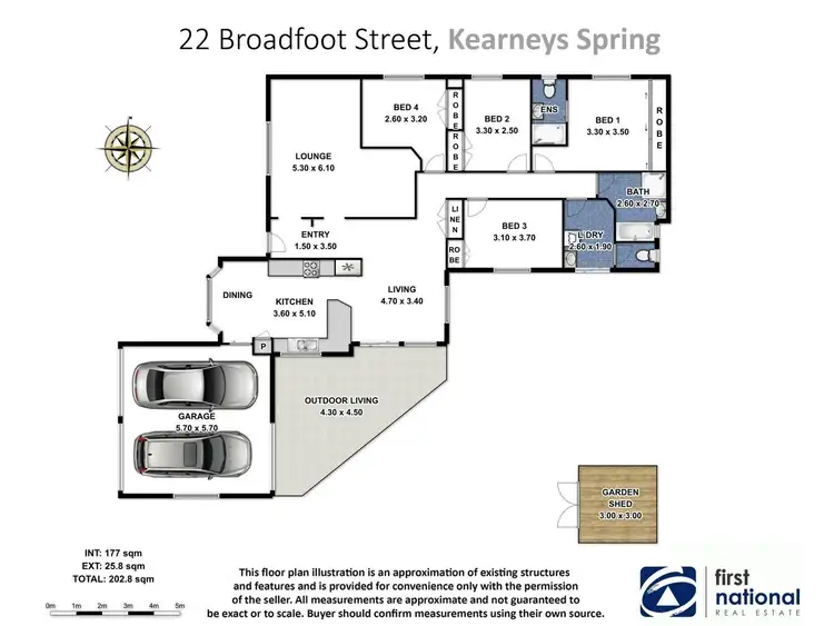 Floorplan of Homely house listing, 22 Broadfoot Street, Kearneys Spring QLD 4350